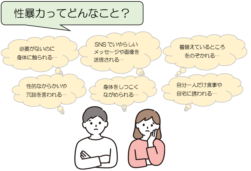 性暴力ってどんなこと？