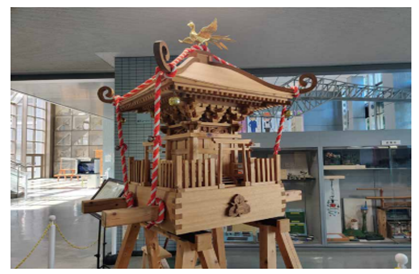 技術指導を受け製作した神輿