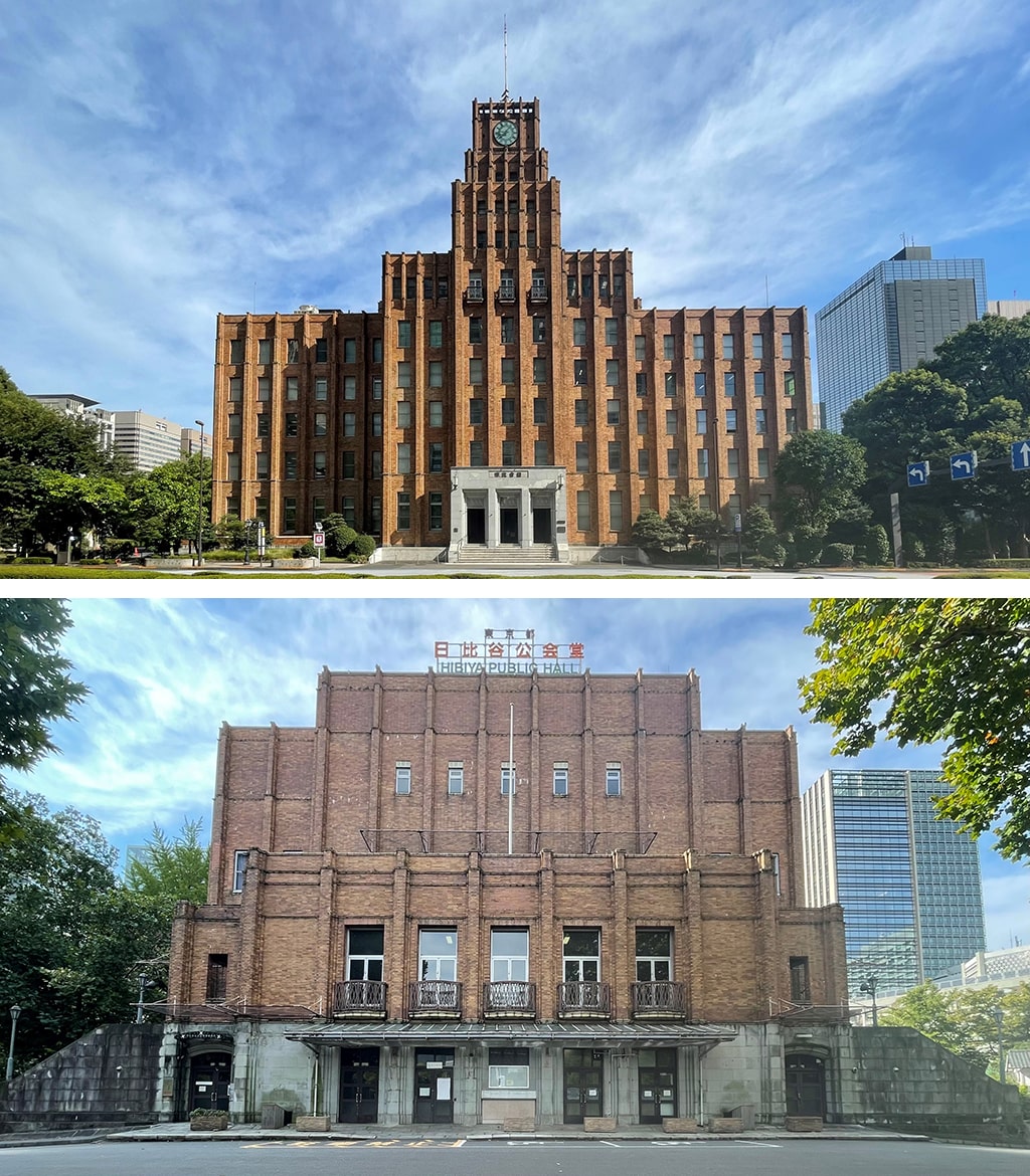 写真：市政会館 と日比谷公会堂