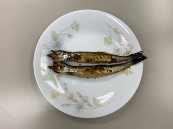 写真：ししゃもの韓国風焼き