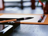 日本の伝統・文化イメージ写真、習字