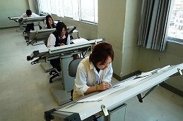 製図授業の様子