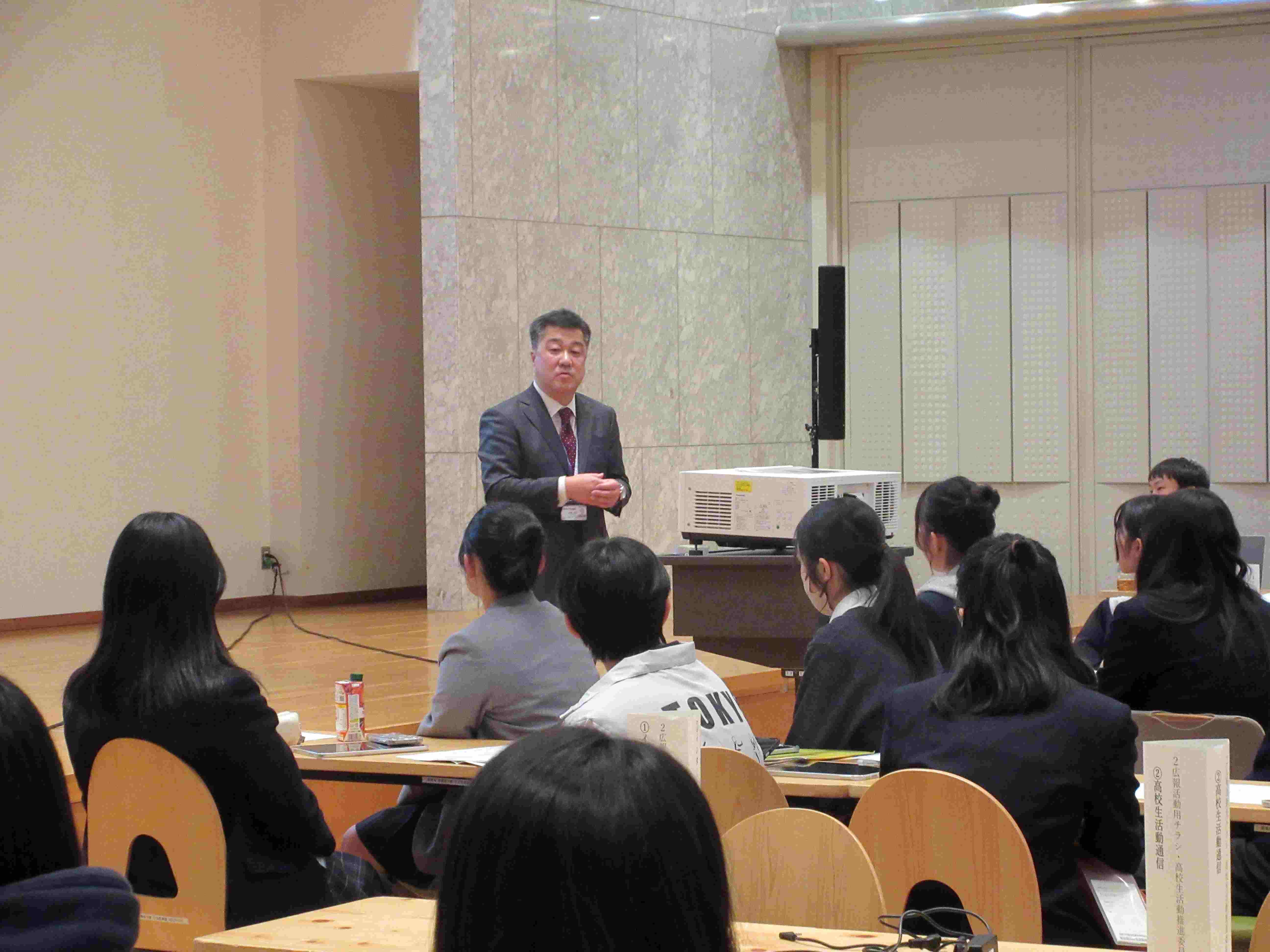令和９年度全国高等学校総合体育大会東京都実行委員会事務局長からの挨拶の写真