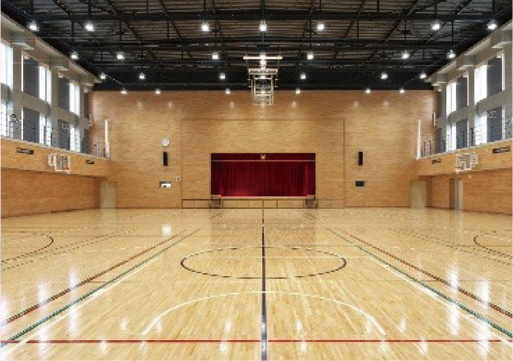 写真：都立日野高校（体育館）