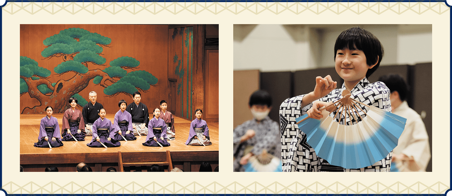 写真 子どもによる伝統芸能ステージ