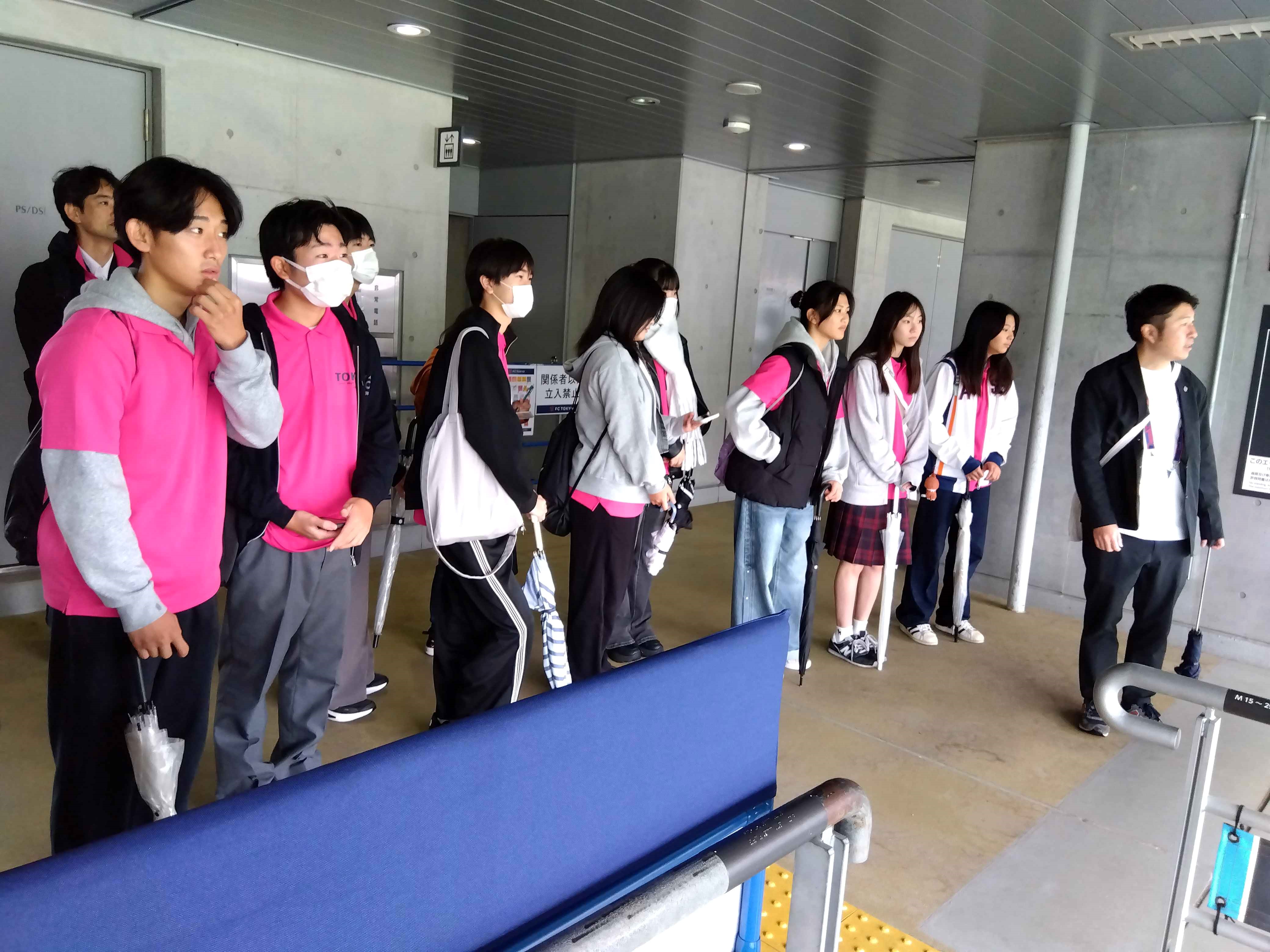 会場の視察の写真