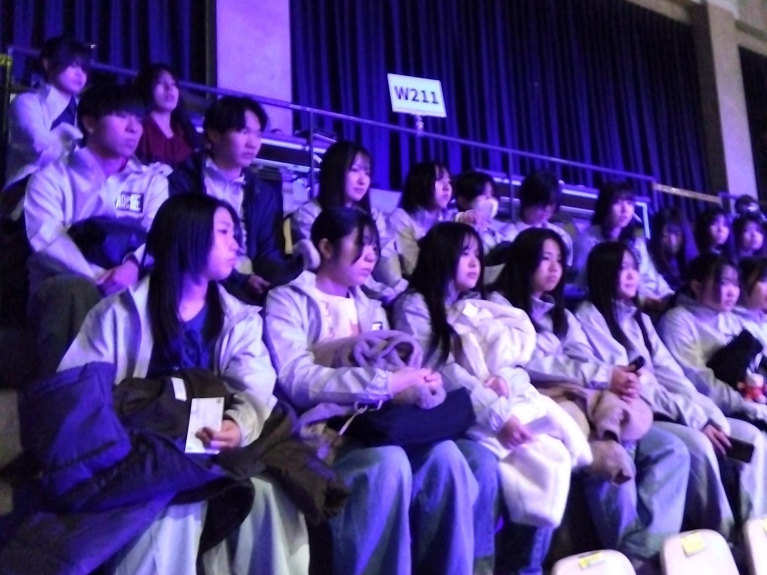 試合観戦の写真