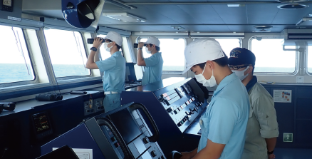 写真：操船訓練